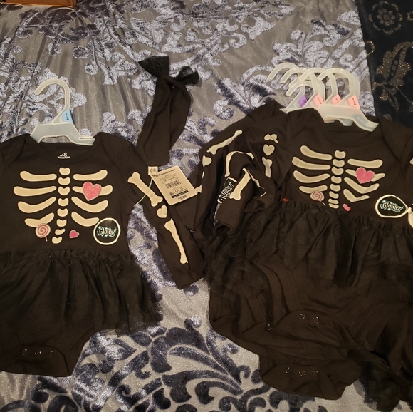 Baby halloween dress outfit skeleton - Picture 2 of 2